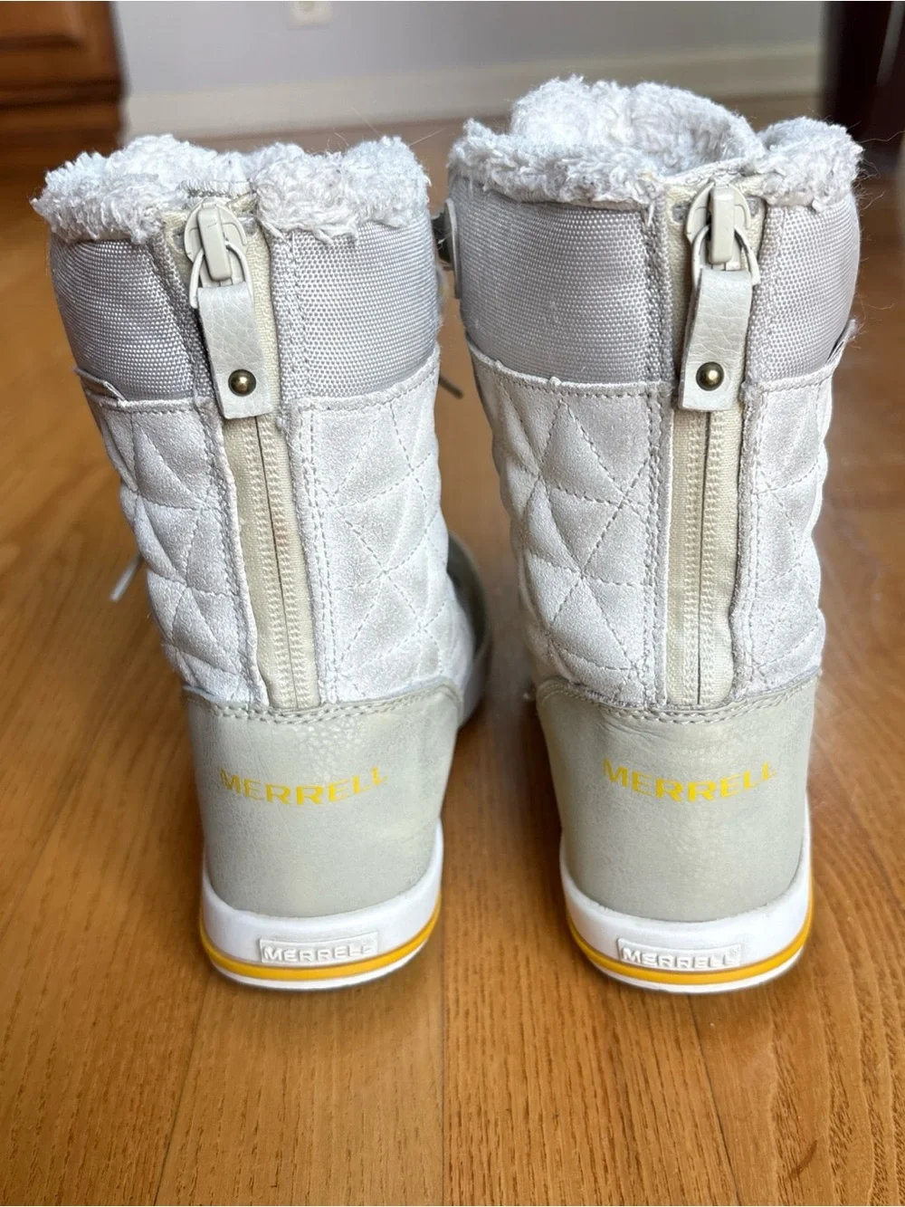 Merrell Kids Heidi Waterproof Winter Snow Boots Gray Navy Size 12